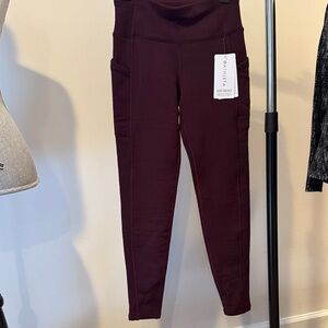 Athleta Dark Purple High-Rise Leggings